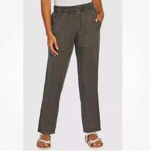 Gap Tencel Lyocell Pullon Pants Grey Beachy Comfy Resort Vacation Casual New XL